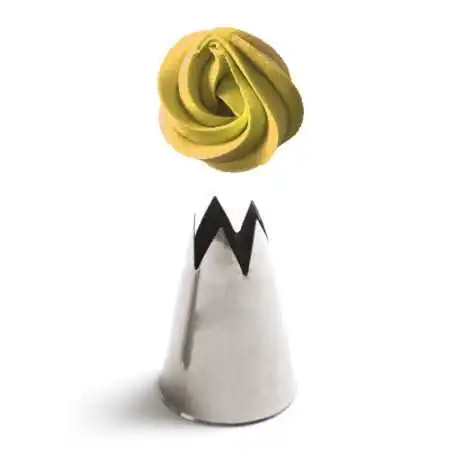 Beccuccio n.F5 per Zeppole In Acciaio Decora Decorazioni dolci e Cupcakes con Sac a Poche