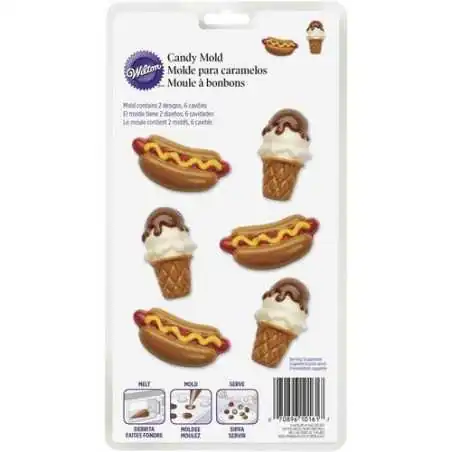 STAMPO CIOCCO-CANDY HOT DOG E GELATO WILTON