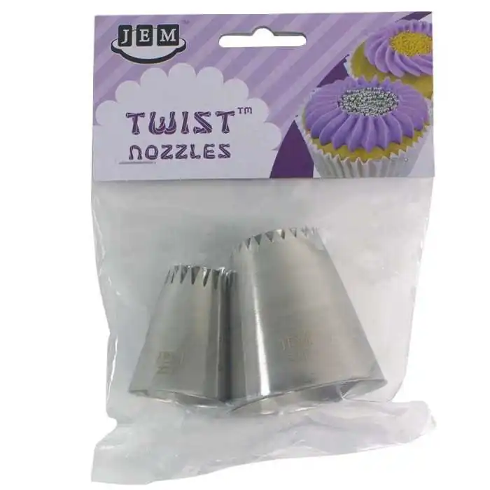 SET 2 BECCUCCI SULTAN 22T 23T TWIST JEM Decorazioni dolci e Cupcakes con Sac a Poche