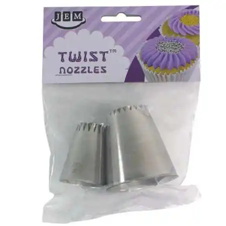 SET 2 BECCUCCI SULTAN 22T 23T TWIST JEM Decorazioni dolci e Cupcakes con Sac a Poche