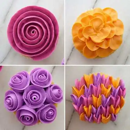 Beccuccio N. 104 Petalo Wilton Decorazioni dolci e Cupcakes con Sac a Poche