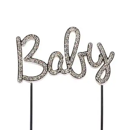 CAKE TOPPER DIAMANTE BABY