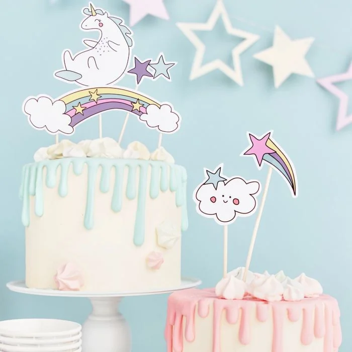 CAKE TOPPERS UNICORNO (SET 5)
