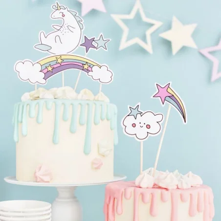 CAKE TOPPERS UNICORNO (SET 5)