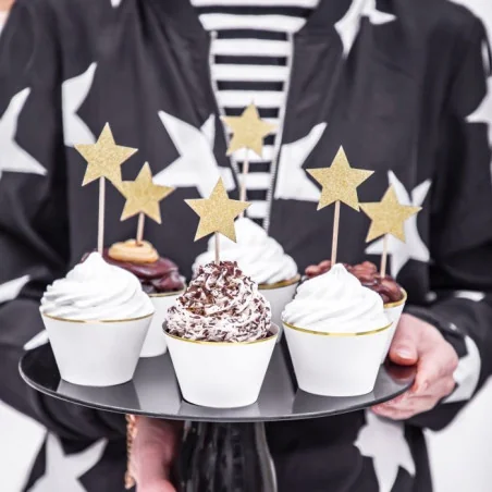 CAKE TOPPER STELLE ORO (SET 6)
