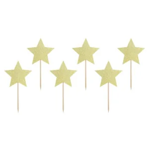 CAKE TOPPER STELLE ORO (SET 6) 2
