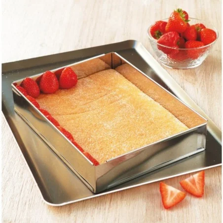 CORNICE DA PASTICCERIA REGOLABILE RETTANGOLARE PATISSE