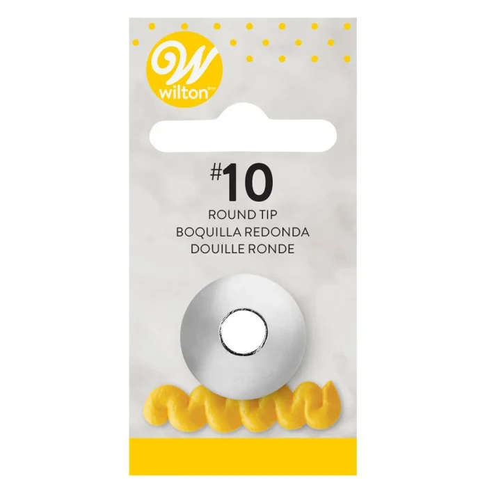BECCUCCIO N. 10 ROTONDO CARDATO WILTON Decorazioni dolci e Cupcakes con Sac a Poche