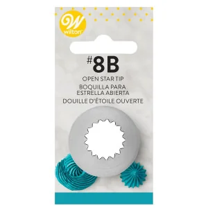Beccuccio N.8B Stella Aperta Wilton Decorazioni dolci e Cupcakes con Sac a Poche