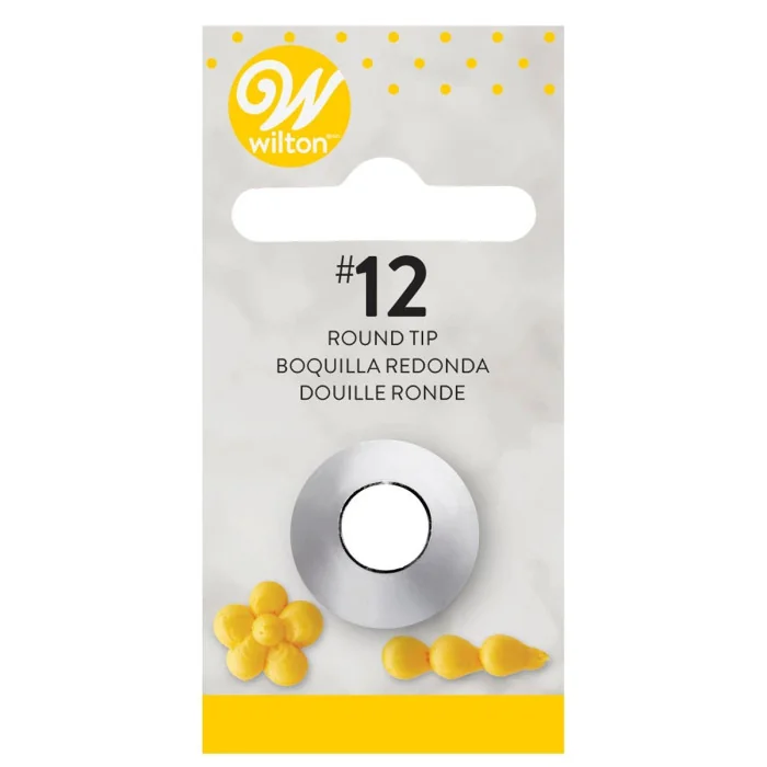 BECCUCCIO N. 12 ROTONDO CARDATO WILTON Decorazioni dolci e Cupcakes con Sac a Poche