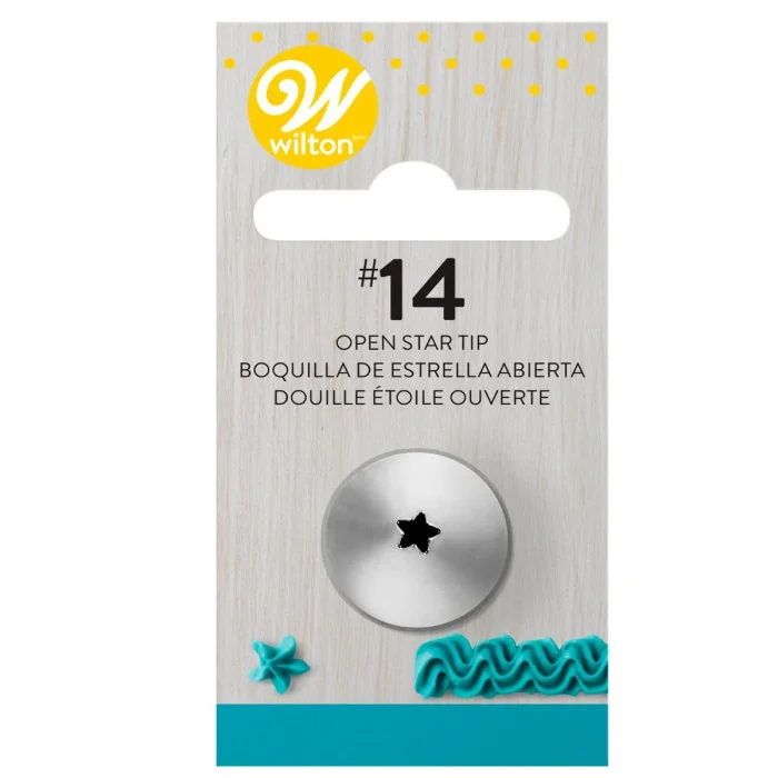 Beccuccio n. 14 Stella Aperta Wilton Decorazioni dolci e Cupcakes con Sac a Poche