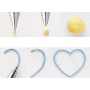 BECCUCCIO N. 3 SCRITTORE ROTONDO WILTON Decorazioni dolci e Cupcakes con Sac a Poche 2