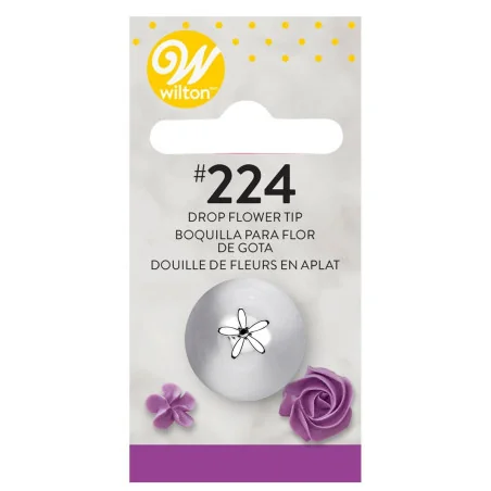 Beccuccio n.224 Fiore a Goccia Wilton Decorazioni dolci e Cupcakes con Sac a Poche
