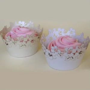 WRAPPERS FIORI BIANCHI CUPCAKE PME (12PZ)