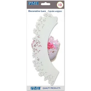 WRAPPERS FIORI BIANCHI CUPCAKE PME (12PZ) 2