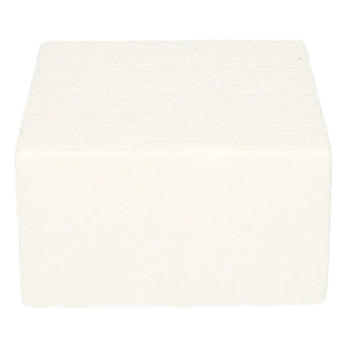 BASE POLISTIROLO QUADRATA 10X10X7H CM FUNCAKES Accessori Dummy Polistirolo FUNCAKES