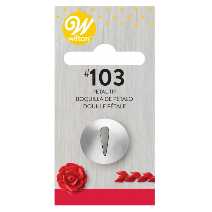 BECCUCCIO N. 103 PETALO WILTON Decorazioni dolci e Cupcakes con Sac a Poche