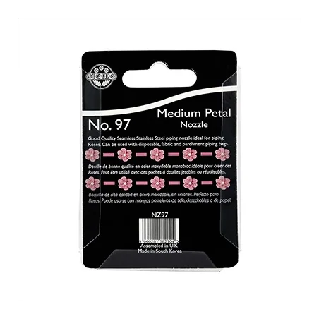 PUNTA N.97 PETALO MEDIO INCRESPATO JEM Decorazioni dolci e Cupcakes con Sac a Poche