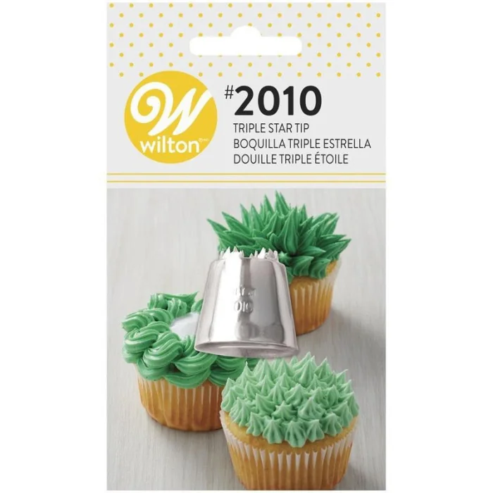 BECCUCCIO N. 2010 STELLA TRIPLA WILTON Decorazioni dolci e Cupcakes con Sac a Poche
