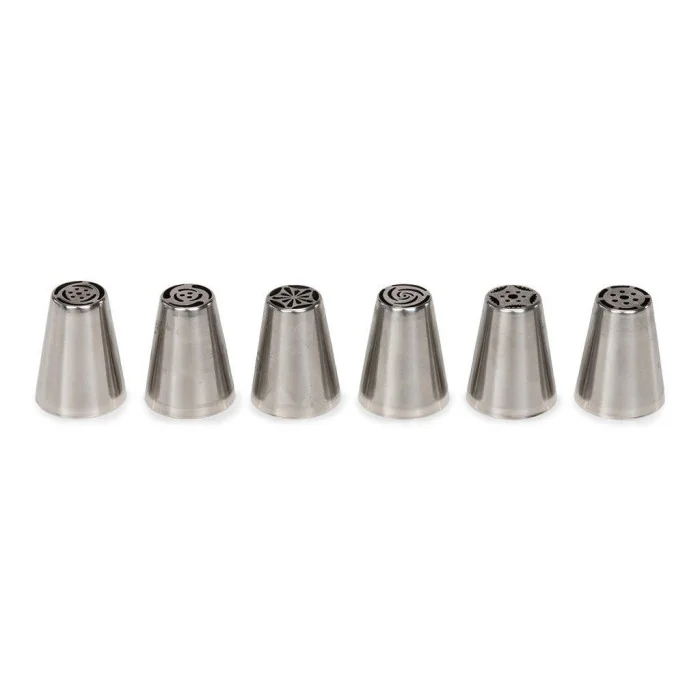 SET 6 BECCUCCI RUSSI FLOREALI DESIGN EUROPEO PATISSE Decorazioni dolci e Cupcakes con Sac a Poche