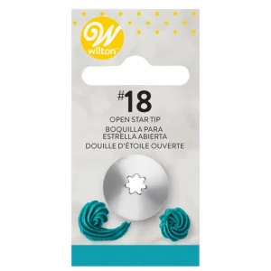 Beccuccio n.18 Stella Aperta Wilton Decorazioni dolci e Cupcakes con Sac a Poche