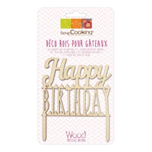 CAKE TOPPER HAPPY BIRTHDAY IN LEGNO 2