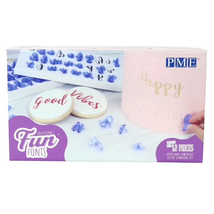 SET 52 TAGLIAPASTA ALFABETO FUN FONTS PME