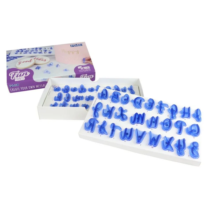 SET 52 TAGLIAPASTA ALFABETO FUN FONTS PME