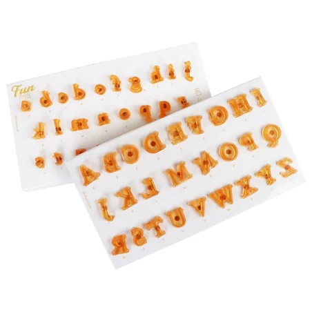SET 52 TAGLIAPASTA ALFABETO SET 2 FUN FONTS PME