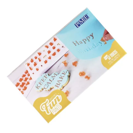SET 52 TAGLIAPASTA ALFABETO SET 2 FUN FONTS PME