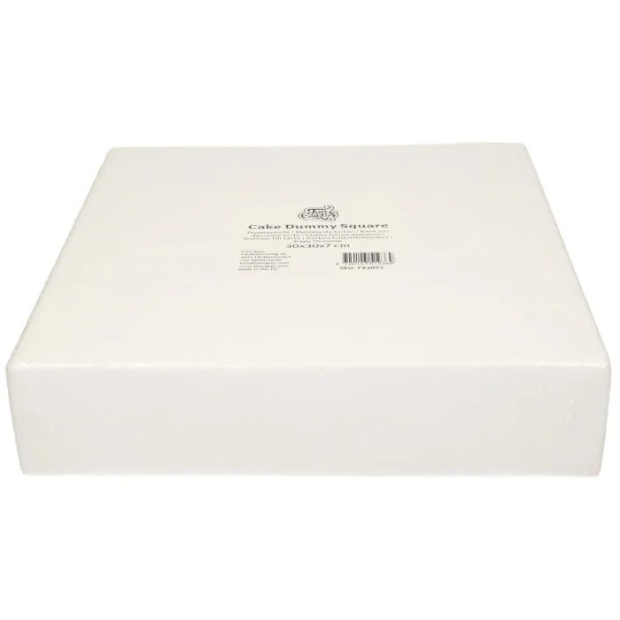 BASE POLISTIROLO QUADRATA 30X30X7H CM FUNCAKES Accessori Dummy Polistirolo FUNCAKES