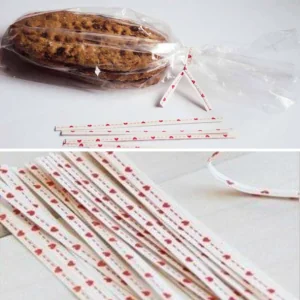 CHIUDI PACCHETTI  CUORI (10PZ) IN METALLO