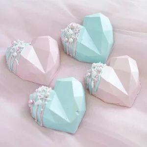 Stampo Cuori Diamanti in silicone