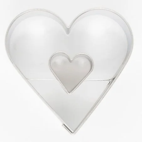 TAGLIABISCOTTI CUORE FESTONATO (3PZ)