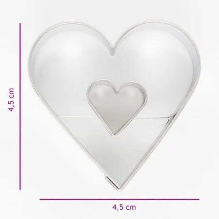 TAGLIABISCOTTI CUORE FESTONATO (3PZ)