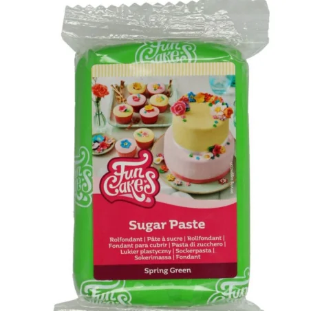 PASTA DI ZUCCHERO VERDE CHIARO (250G) FUNCAKES