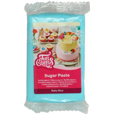 PASTA DI ZUCCHERO CELESTE (250G) FUNCAKES
