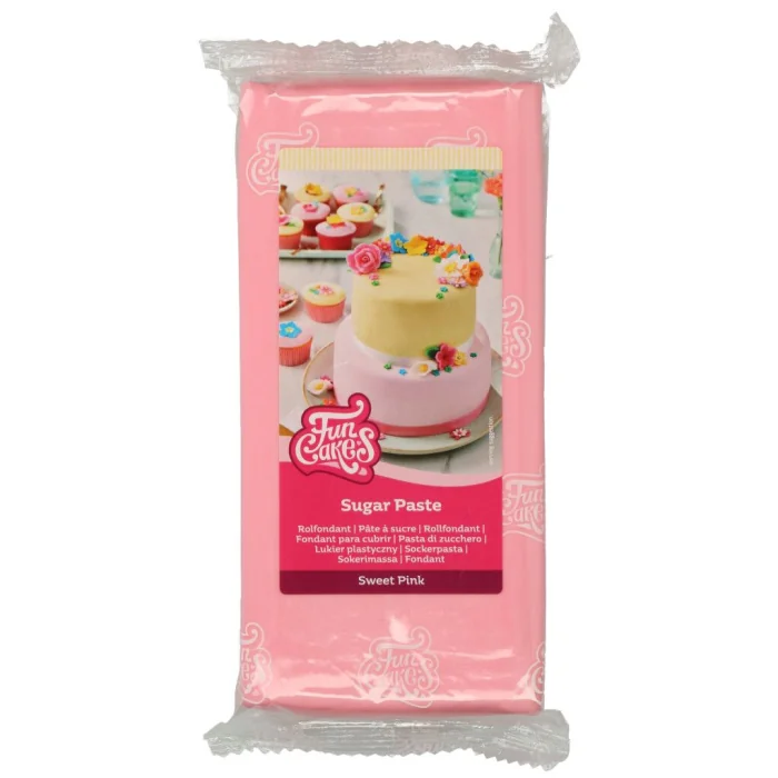 PASTA DI ZUCCHERO ROSA (1KG) FUNCAKES