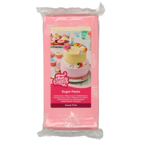 PASTA DI ZUCCHERO ROSA (1KG) FUNCAKES