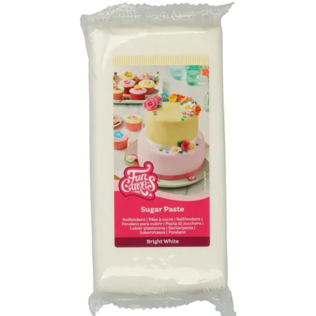 PASTA DI ZUCCHERO BIANCA (1KG) FUNCAKES - Pasta di Zucchero - FUNCAKES