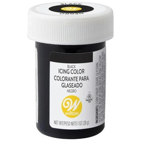 Colorante in gel Nero Black Wilton Colorante Alimentare per Dolci e Torte Cake Design WILTON