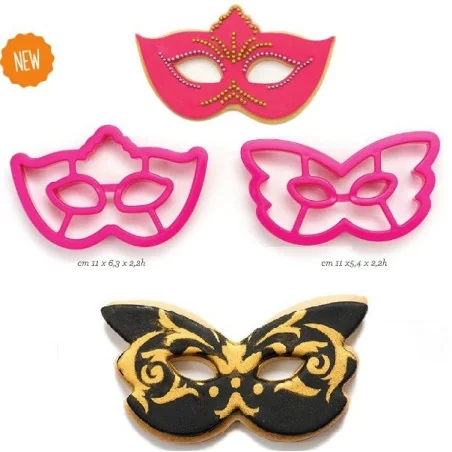 Set 2 Tagliapasta Maschera Carnevale