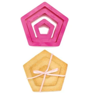 SET 3 TAGLIAPASTA PENTAGONO DECORA