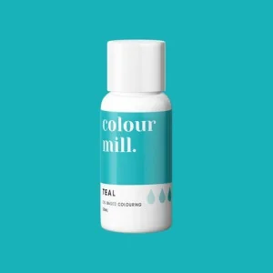 Colorante Verde Acqua a Base Olio Teal (20ml) Colorante Alimentare per Dolci e Torte Cake Design Colour Mill.