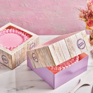 SCATOLA PER TORTE 21X21X9CM PURE