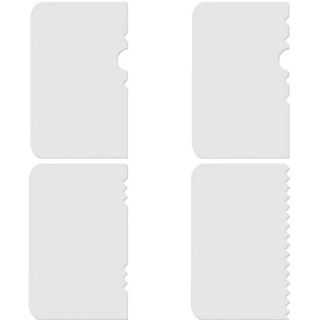 SET 4 SPATOLE INCISIONE IN PLASTICA PME