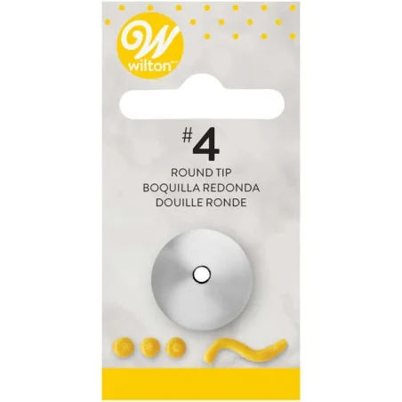 Beccuccio n.4 Scrittore Rotondo Wilton Decorazioni dolci e Cupcakes con Sac a Poche