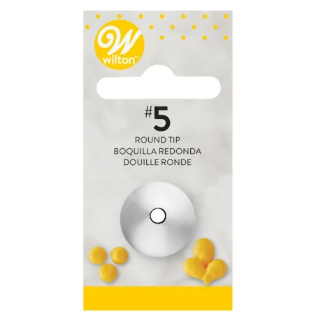 BECCUCCIO N. 5 SCRITTORE ROTONDO WILTON Decorazioni dolci e Cupcakes con Sac a Poche
