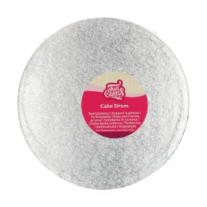 SOTTOTORTA ARGENTO 25CM ROTONDO FUNCAKES Cake Board FUNCAKES