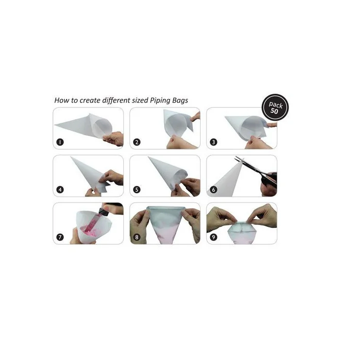 Triangoli di Pergamena per Sac a Poche (50pz)